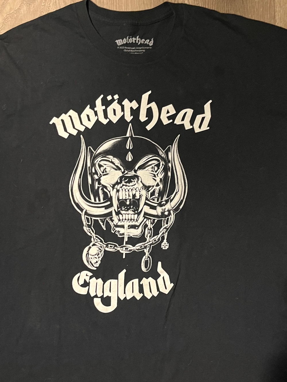 Black Graphic Band T-Shirt - England Logo Motörhead licensed 2xl  100% cotton